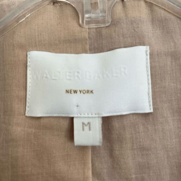 Walter Baker Leather Moto Jacket Size M Blush Nude Minimalist Luxury Minimalist - Picture 7 of 14